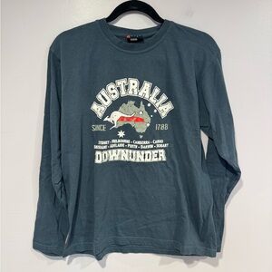 Australia down under City‎ country blue long sleeve